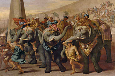Andrea di Lione, Italian 1610–85 Elephants in a circus
