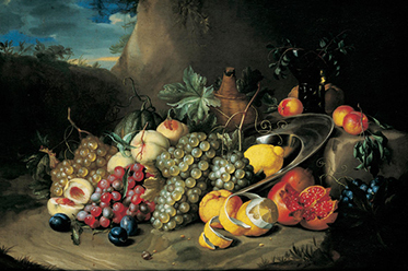 Harvest_Alexander COOSEMANS  Flanders 1627-1689  Still life c.1650  Oil on canvas  Bequest of The Hon. Thomas Lodge Murray Prior, MLC 1892 Collection Queensland Art Gallery