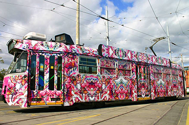 Melbourne Art Trams_Callum Crocker_Parrot Tulip Tram