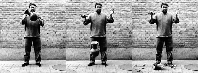 Ai Weiwei Urn Triptych