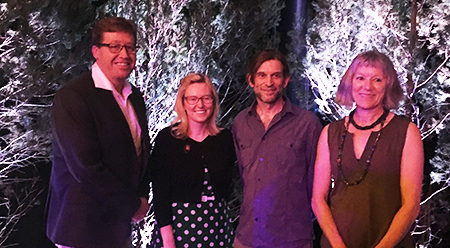 Minister for the Arts Troy Grant with recipients of the Regional Arts Fellowships