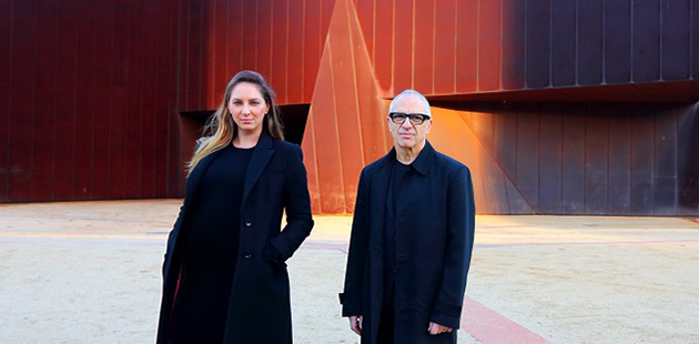 MAF Maree Di Pasquale and Charles Justin on the future site of the 2018 Melbourne Art Fair