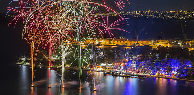 OA Fireworks at Handa Opera on Sydney Harbour Aida 2015 - photo by Hamilton Lund