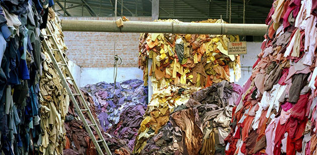 RMIT Fast Fashion Tim Mitchell, Mutilated hosiery sorted by colour, 2005 (detail).jpg