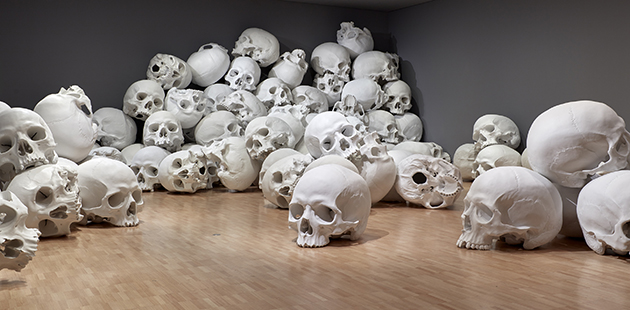 NGV Ron Mueck Mass (detail) 2016–17 - photo by Sean Fennessy
