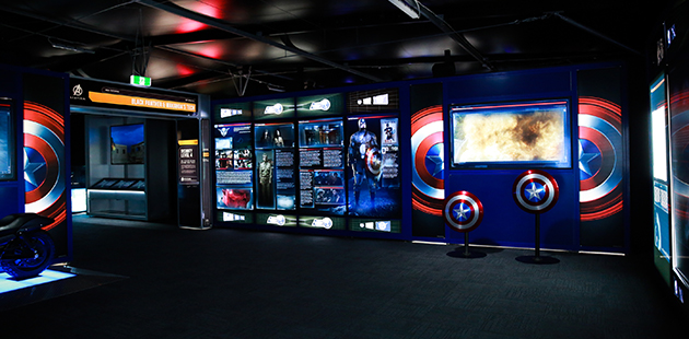 Captain America Room - Avengers S.T.A.T.I.O.N. (installation view)