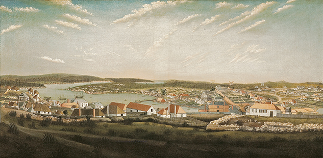 NGV Unknown Thomas Watling (after), View of the town of Sydney in the colony of New South Wales c. 1799