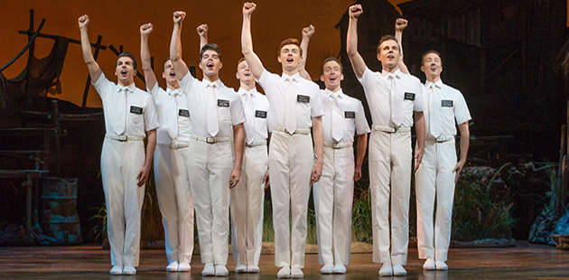 THE BOOK OF MORMON Joel Granger and Ensemble - photo by Jeff Busby