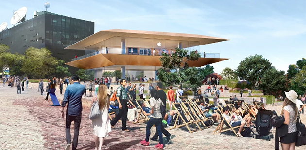 Artist Impression of Apple's proposed development at Federation Square
