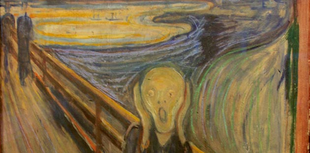 Edvard Munch, The Scream, 1893, (detail) Nasjonalmuseet, Norway