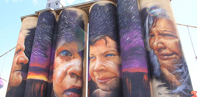 Sheep Hills Silo Art by Adnate - courtesy of Visit Victoria