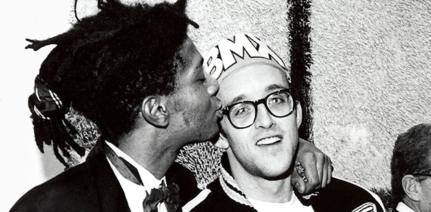 Keith Haring and Jean-Michel Basquiat,1987 - photo by © George Hirose 