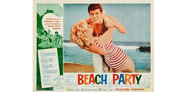 A poster for the 1963 film Beach Party. Alta Vista Productions