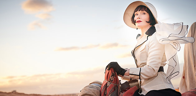 Essie Davis stars as Phryne Fisher in Miss Fisher and The Crypt of Tears - courtesy of Every Cloud Productions