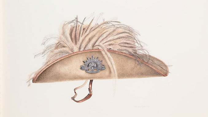 Gallipoli-Art-Prize-Dierdre-Bean-...And-you’ll-know-him-by-the-feathers-in-his-hat